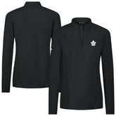 Toronto Maple Leafs Levelwear Women's Upright Quarter-Zip Pullover - Black | US 203145874