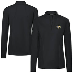 Nashville Predators Levelwear Women's Upright Quarter-Zip Pullover - Black | US 203145875