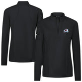 Colorado Avalanche Levelwear Women's Upright Quarter-Zip Pullover - Black | US 203145880
