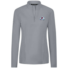 Colorado Avalanche Levelwear Women's Upright Quarter-Zip Pullover - Gray | US 203145881