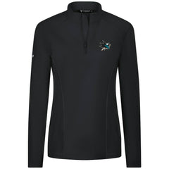 San Jose Sharks Levelwear Women's Upright Quarter-Zip Pullover - Black | US 203145885