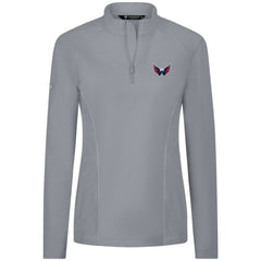 Washington Capitals Levelwear Women's Upright Quarter-Zip Pullover - Gray | US 203145908