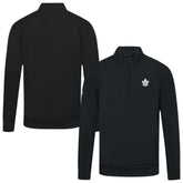Toronto Maple Leafs Levelwear Upright Tri-Blend Quarter-Zip Pullover - Black | US 203145930