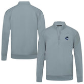 Vancouver Canucks Levelwear Upright Tri-Blend Quarter-Zip Pullover - Gray | US 203145932