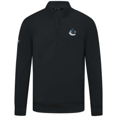 Vancouver Canucks Levelwear Upright Tri-Blend Quarter-Zip Pullover - Black | US 203145934