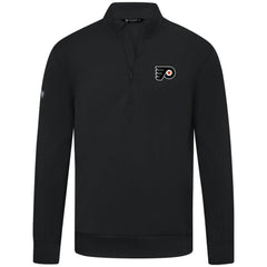 Philadelphia Flyers Levelwear Upright Tri-Blend Quarter-Zip Pullover - Black | US 203145939