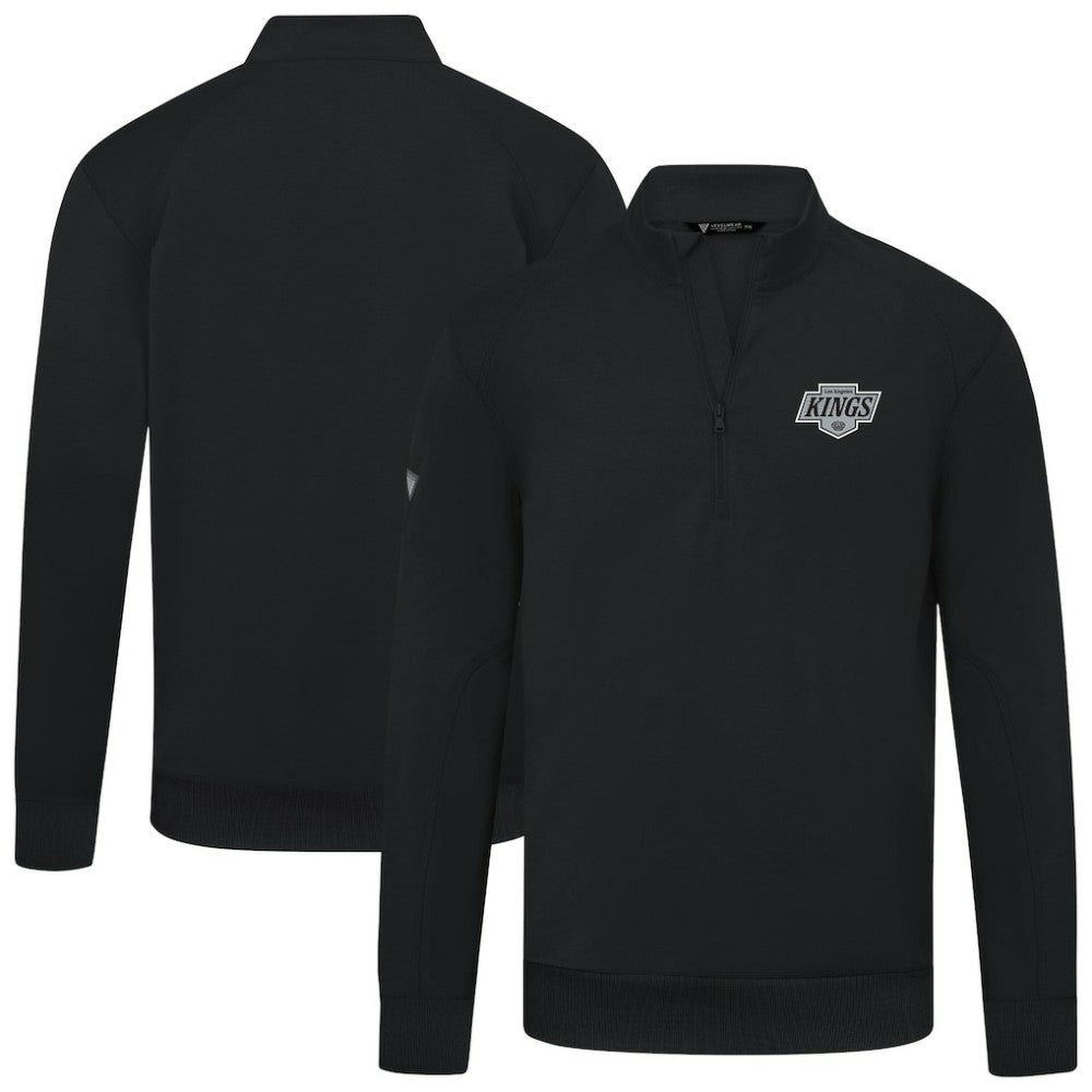 Los Angeles Kings Levelwear Upright Tri-Blend Quarter-Zip Pullover - Black | US 203145955
