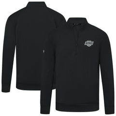 Los Angeles Kings Levelwear Upright Tri-Blend Quarter-Zip Pullover - Black | US 203145955