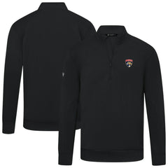 Florida Panthers Levelwear Upright Tri-Blend Quarter-Zip Pullover - Black | US 203145956