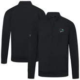 San Jose Sharks Levelwear Upright Tri-Blend Quarter-Zip Pullover - Black | US 203145962
