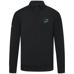 San Jose Sharks Levelwear Upright Tri-Blend Quarter-Zip Pullover - Black | US 203145962