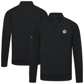 Winnipeg Jets Levelwear Upright Tri-Blend Quarter-Zip Pullover - Black | US 203145970