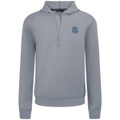 Seattle Kraken Levelwear Technic Quarter-Zip Pullover Hoodie - Gray | US 203145972
