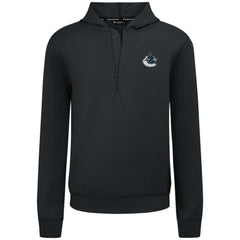 Vancouver Canucks Levelwear Technic Quarter-Zip Pullover Hoodie - Black | US 203145981