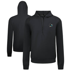 San Jose Sharks Levelwear Technic Quarter-Zip Pullover Hoodie - Black | US 203146009