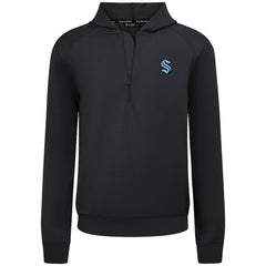 Seattle Kraken Levelwear Technic Quarter-Zip Pullover Hoodie - Black | US 203146015