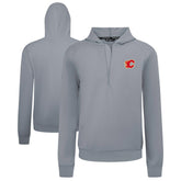 Calgary Flames Levelwear Technic Quarter-Zip Pullover Hoodie - Gray | US 203146021