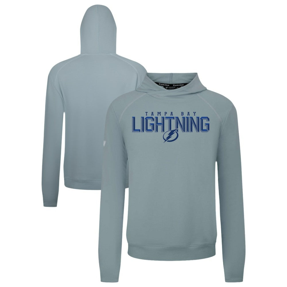 Tampa Bay Lightning Levelwear Mandate Carve Tri-Blend Pullover Hoodie - Gray | US 203146043