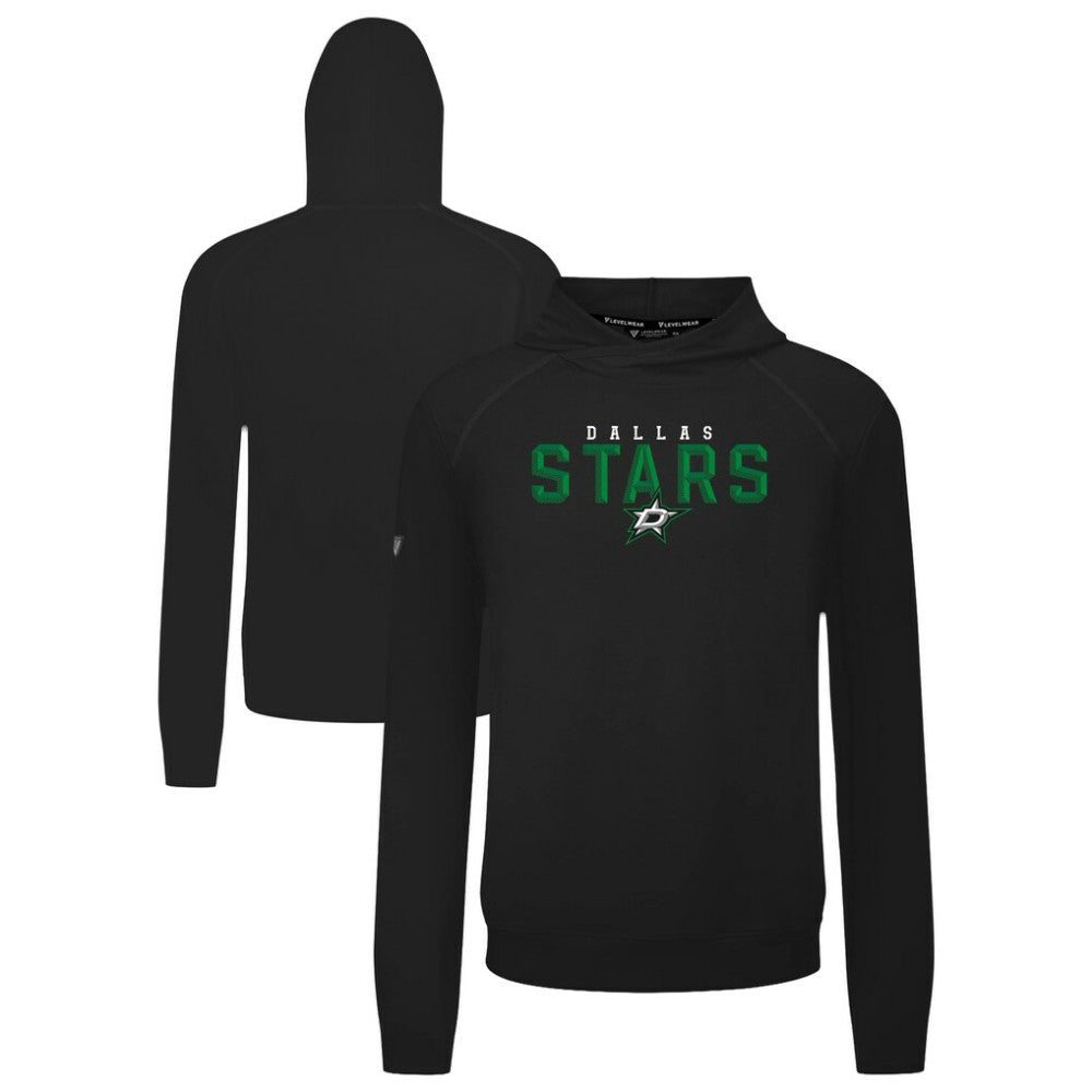 Dallas Stars Levelwear Mandate Carve Tri-Blend Pullover Hoodie - Black | US 203146045