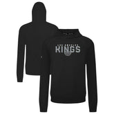Los Angeles Kings Levelwear Mandate Carve Tri-Blend Pullover Hoodie - Black | US 203146046