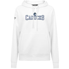 Vancouver Canucks Levelwear Women's Adorn Journey Pullover Hoodie - White | US 203146152