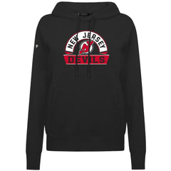 New Jersey Devils Levelwear Women's Adorn Banner Arch Pullover Hoodie - Black | US 203146165