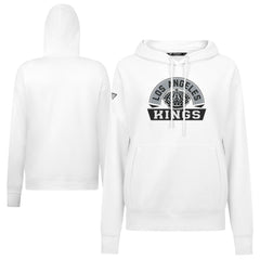 Los Angeles Kings Levelwear Women's Adorn Banner Arch Pullover Hoodie - White | US 203146175