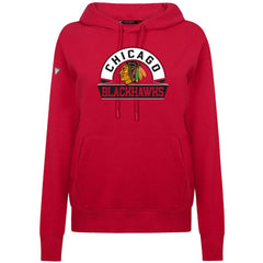 Chicago Blackhawks Levelwear Women's Adorn Banner Arch Pullover Hoodie - Red | US 203146181