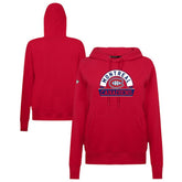 Montreal Canadiens Levelwear Women's Adorn Banner Arch Pullover Hoodie - Red | US 203146186
