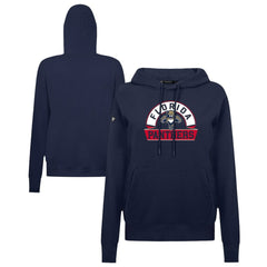 Florida Panthers Levelwear Women's Adorn Banner Arch Pullover Hoodie - Navy | US 203146193