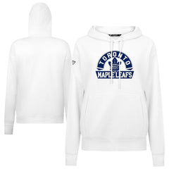 Toronto Maple Leafs Levelwear Women's Adorn Banner Arch Pullover Hoodie - White | US 203146203