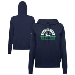 Vancouver Canucks Levelwear Women's Adorn Banner Arch Pullover Hoodie - Navy | US 203146211