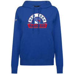 New York Rangers Levelwear Women's Adorn Banner Arch Pullover Hoodie - Royal | US 203146212