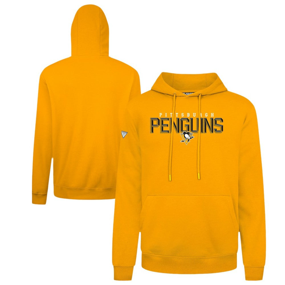 Pittsburgh Penguins Levelwear Podium Carve Pullover Hoodie - Gold | US 203146370