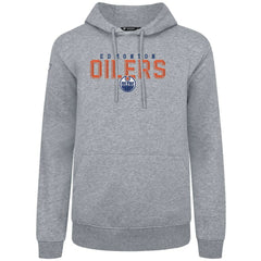 Edmonton Oilers Levelwear Podium Carve Pullover Hoodie - Gray | US 203146371