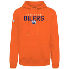 Edmonton Oilers Levelwear Podium Carve Pullover Hoodie - Orange | US 203146373