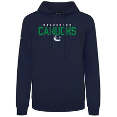Vancouver Canucks Levelwear Podium Carve Pullover Hoodie - Navy | US 203146382