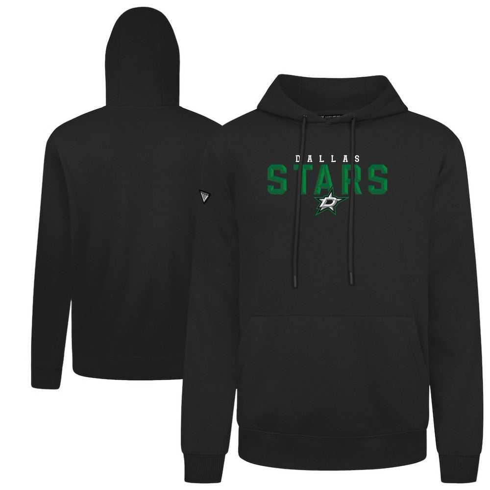Dallas Stars Levelwear Podium Carve Pullover Hoodie - Black | US 203146415