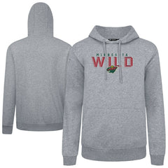 Minnesota Wild Levelwear Podium Carve Pullover Hoodie - Gray | US 203146424