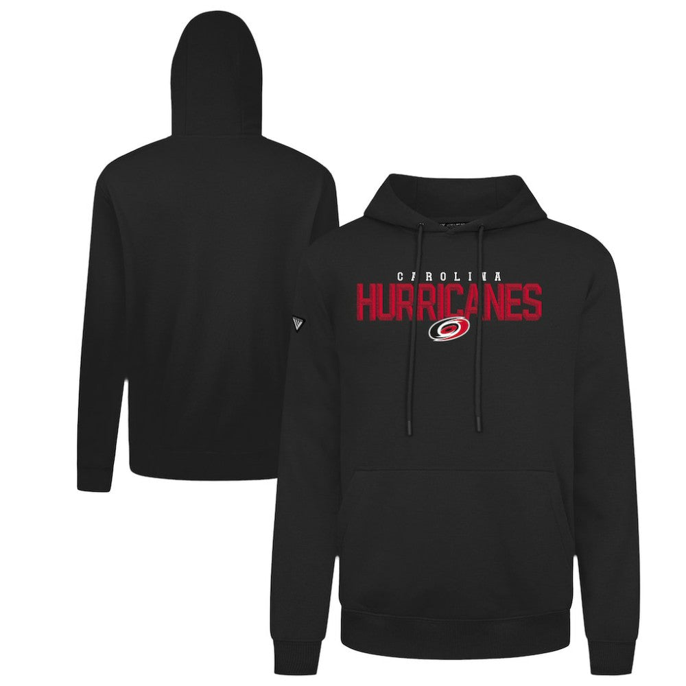 Carolina Hurricanes Levelwear Podium Carve Pullover Hoodie - Black | US 203146427