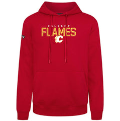 Calgary Flames Levelwear Podium Carve Pullover Hoodie - Red | US 203146428