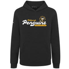 Pittsburgh Penguins Levelwear Youth Podium Monument Pullover Hoodie - Black | US 203146463