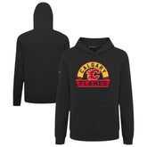 Calgary Flames Levelwear Youth Podium Banner Arch Pullover Hoodie - Black | US 203146470