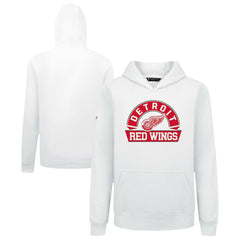 Detroit Red Wings Levelwear Youth Podium Banner Arch Pullover Hoodie - White | US 203146475