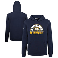 Nashville Predators Levelwear Youth Podium Banner Arch Pullover Hoodie - Navy | US 203146482