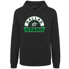 Dallas Stars Levelwear Youth Podium Banner Arch Pullover Hoodie - Black | US 203146491