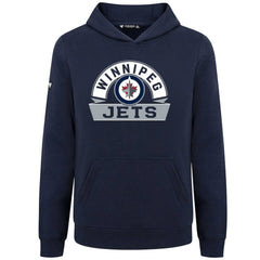 Winnipeg Jets Levelwear Youth Podium Banner Arch Pullover Hoodie - Navy | US 203146493