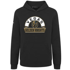 Vegas Golden Knights Levelwear Youth Podium Banner Arch Pullover Hoodie - Black | US 203146494