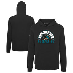San Jose Sharks Levelwear Youth Podium Banner Arch Pullover Hoodie - Black | US 203146495