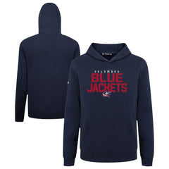 Columbus Blue Jackets Levelwear Youth Podium Carve Pullover Hoodie - Navy | US 203146502